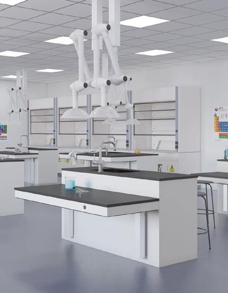 学校实验室的升降桌