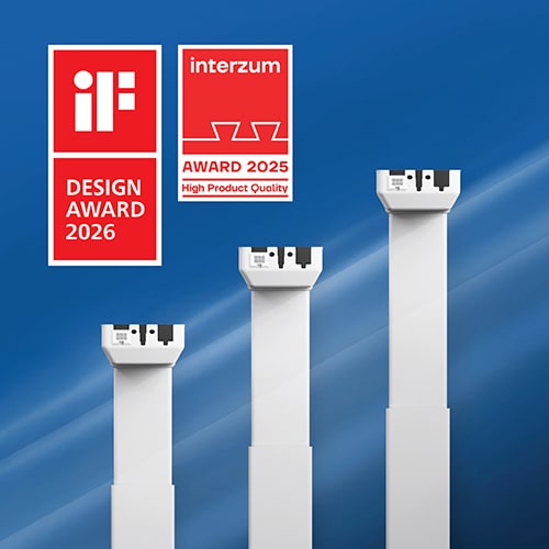 全新屡获殊荣的升降立柱系列。高性能设计,持久耐用,为商业打造。