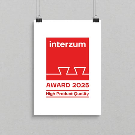interzum 奖项：LINAK EXPERIENCE™ 升降柱产品品质卓越。