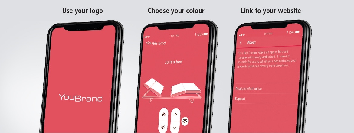 在升降床控制 app 中设定闹钟