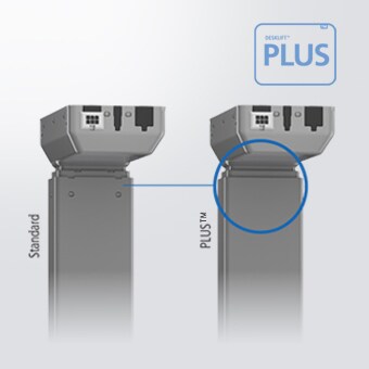DL6 现在提供带隐形滑垫的升降柱用 PLUS 选项。