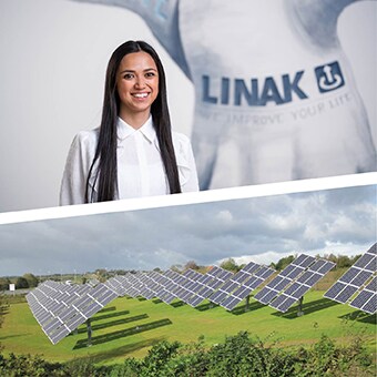 与每个 LINAK ESG 类别相关的图像拼贴