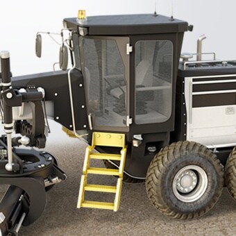 对工程机械用梯进行智能调整，可以改善人体工学。