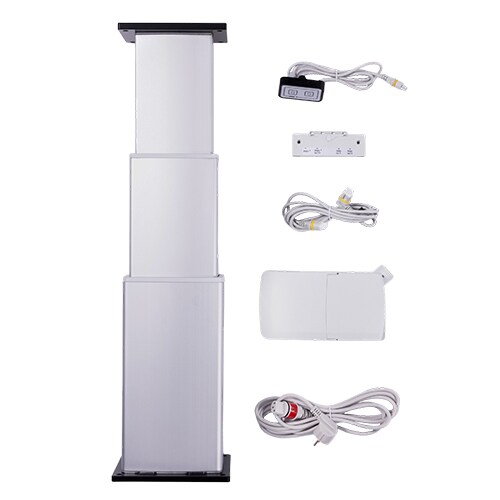 两个带有电缆、控制盒和控制器的 LINAK® BL1 电动升降柱