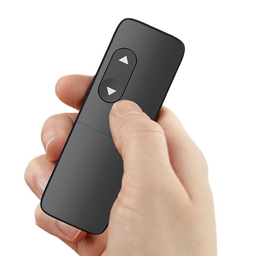 手持式 BP11 电视遥控器 ，设有上下按钮，高度调节简便