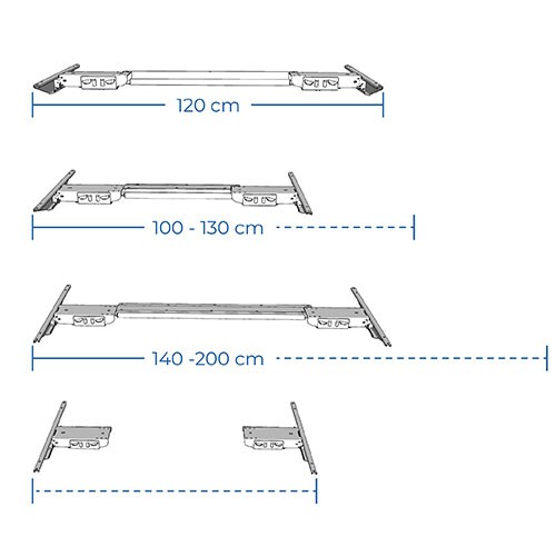 顶架选配件尺寸不同，使用灵活，适用于全桌架升降桌的桌架 1 系列 