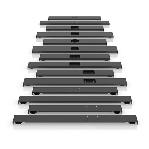 LINAK 升降柱和桌架的桌脚系列 - 适合方形、矩形或圆形升降柱 | 用于 C 形和 T 形桌架设计。易于安装。 