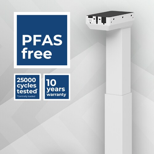 不含 PFAS 的 DL18 EXPERIENCE 升降柱