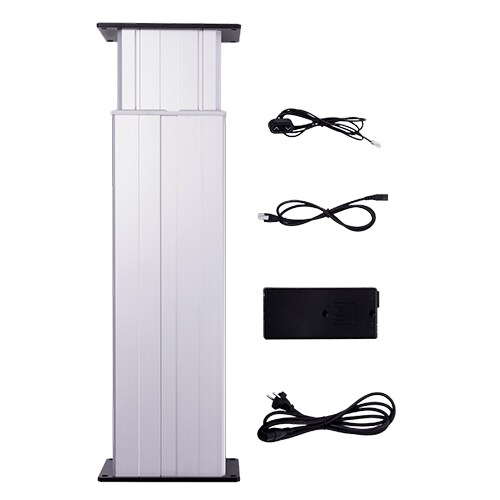 两个带有电缆、控制盒和控制面板的 LINAK® DL2 电动升降柱