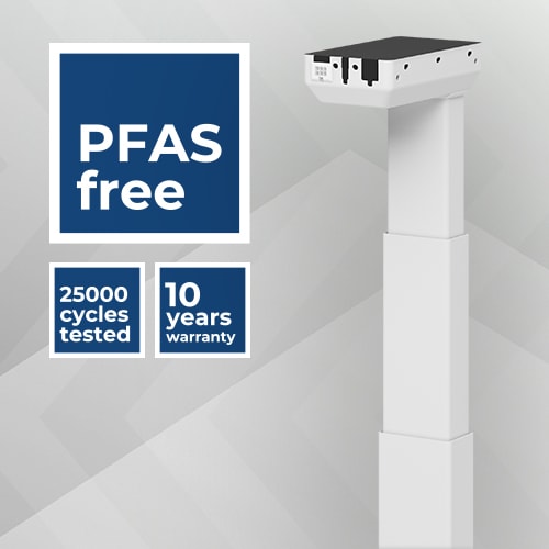 不含 PFAS 的 DL6 EXPERIENCE 升降柱 