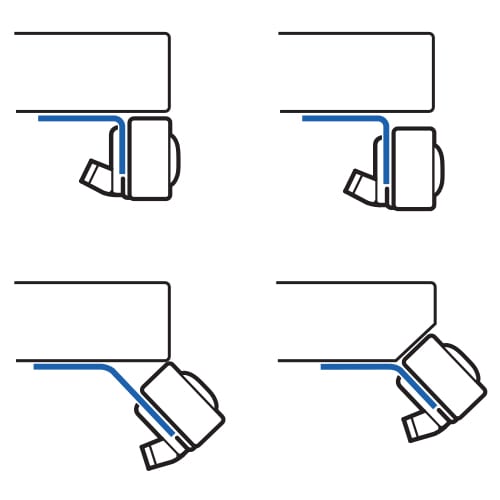 LINAK DFP 控制器的单独安装选项示图。