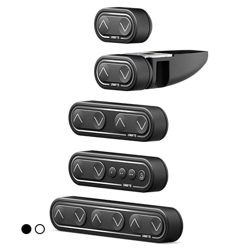 LINAK DPF 控制器系列显示为黑色。另外还提供白色版本。