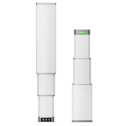 LINAK® LC3 IC 电动升降柱 - 两个垂直方向安装灵活。