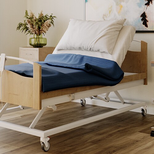 医院解决方案、疗养院和家庭护理解决方案中的 UBL4 日间床灯。