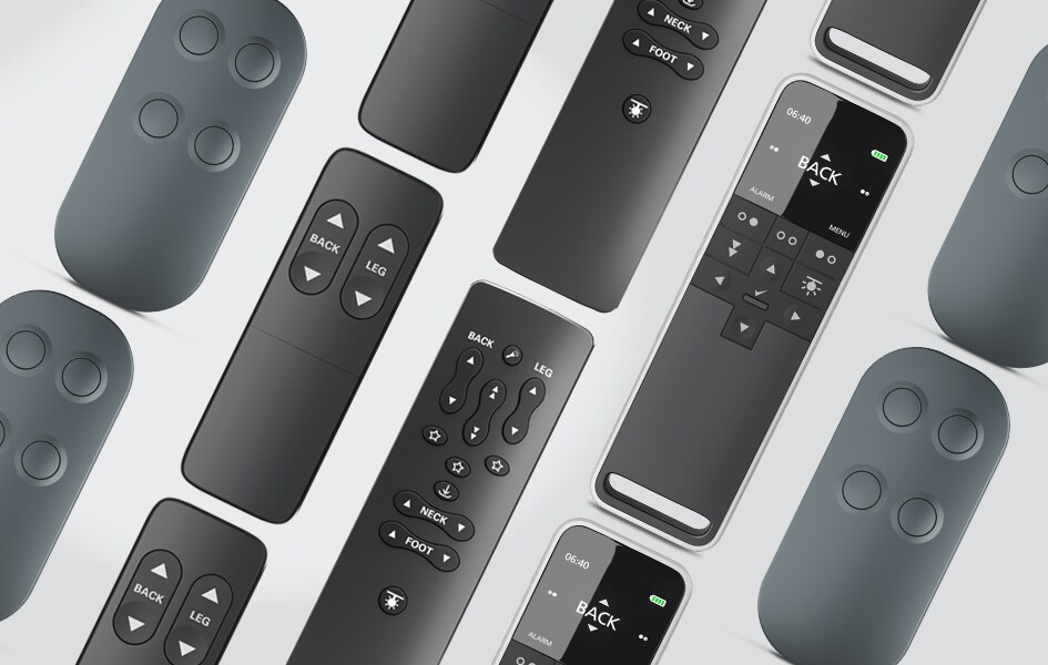 LINAK（力纳克）休闲家具手控器显示屏具有不同的图形。