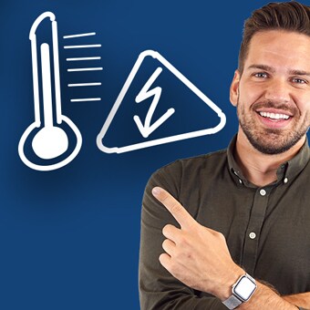 温度和电压图标：I/O 电动推杆可以监控的一些参数。