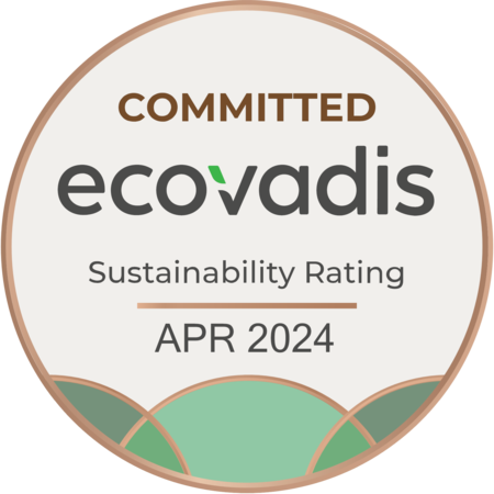 EcoVadis 徽章表示 LINAK（力纳克）致力于可持续发展和负责任的实践。