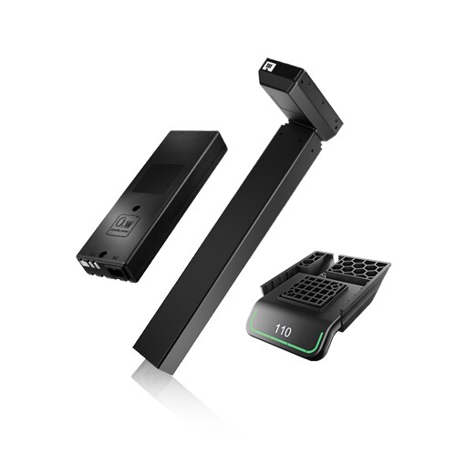 带有马达外壳升降柱的系统