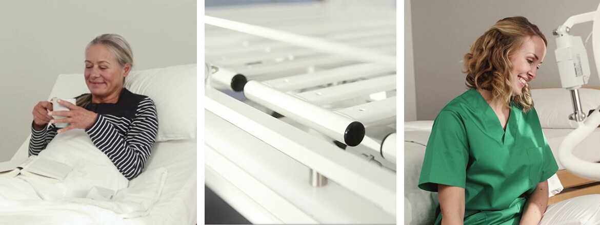 展示 LINAK 解决方案如何改善人们生活的图片。