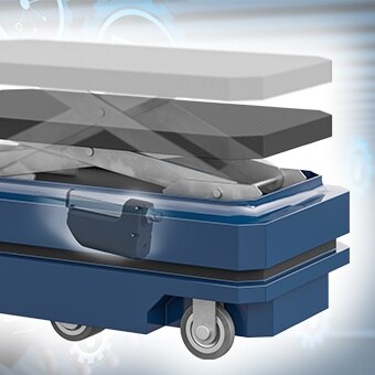 自动导引车（AGV）甲板装载机用于物料运送