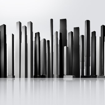 电动可调升降桌用升降柱的轮廓