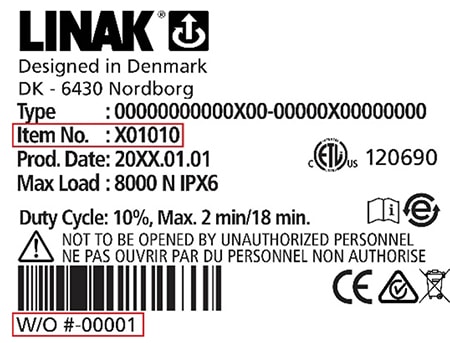 LINAK 通用标签