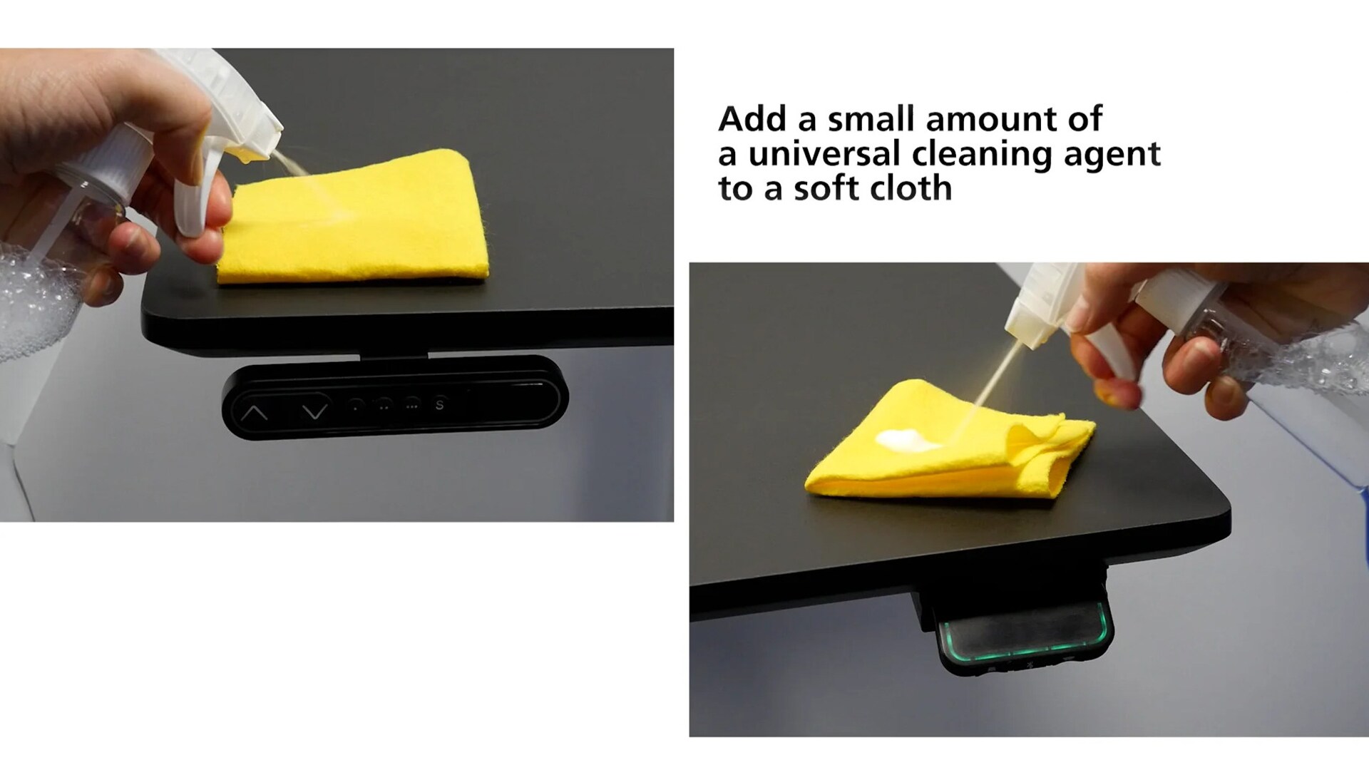 清洁 LINAK 桌面板