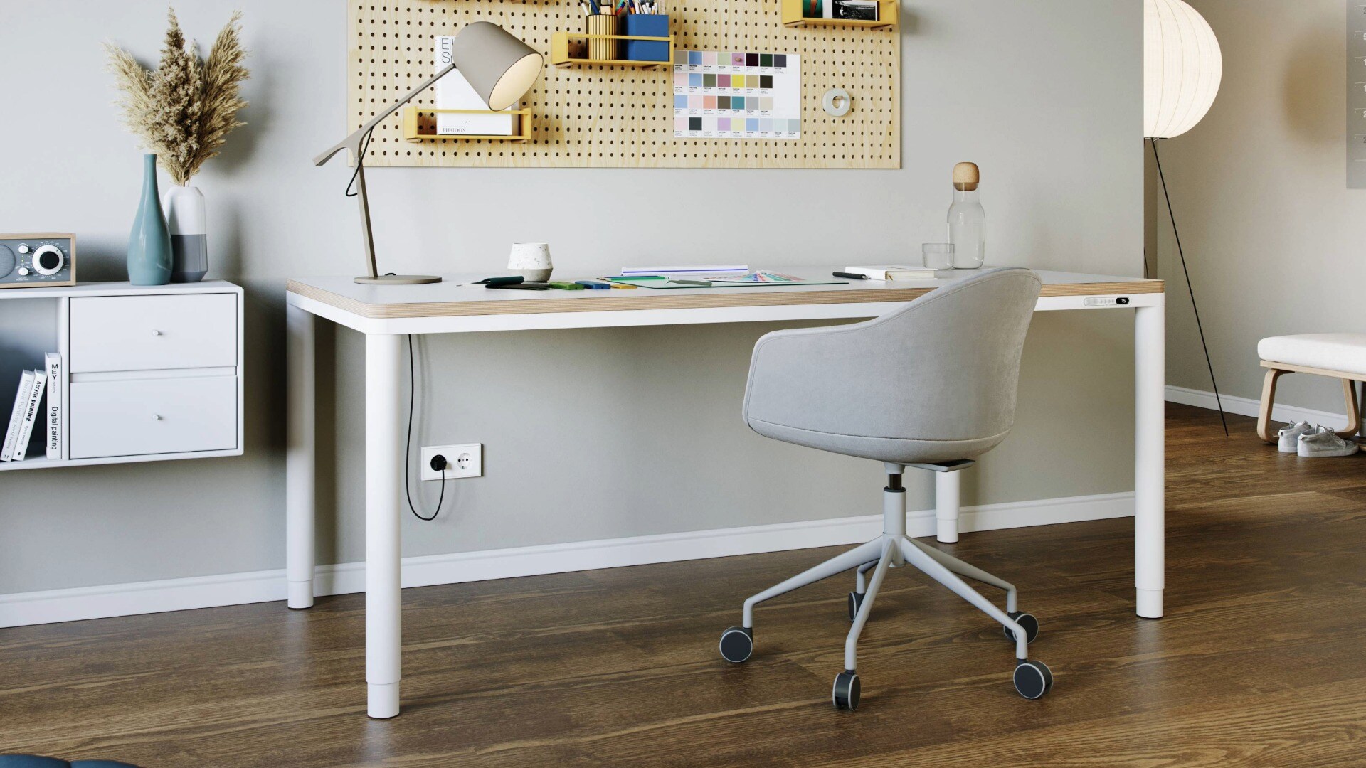 家庭和办公室四腿升降桌的设计灵感