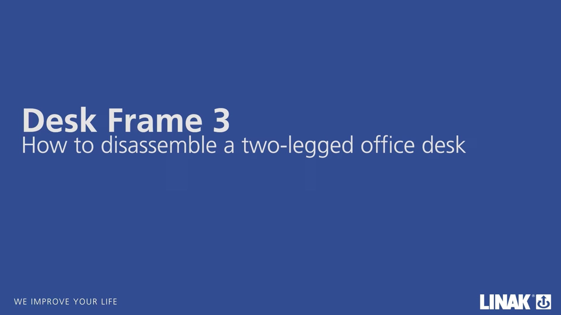 全套桌架方案 3：两腿升降桌的拆卸方法