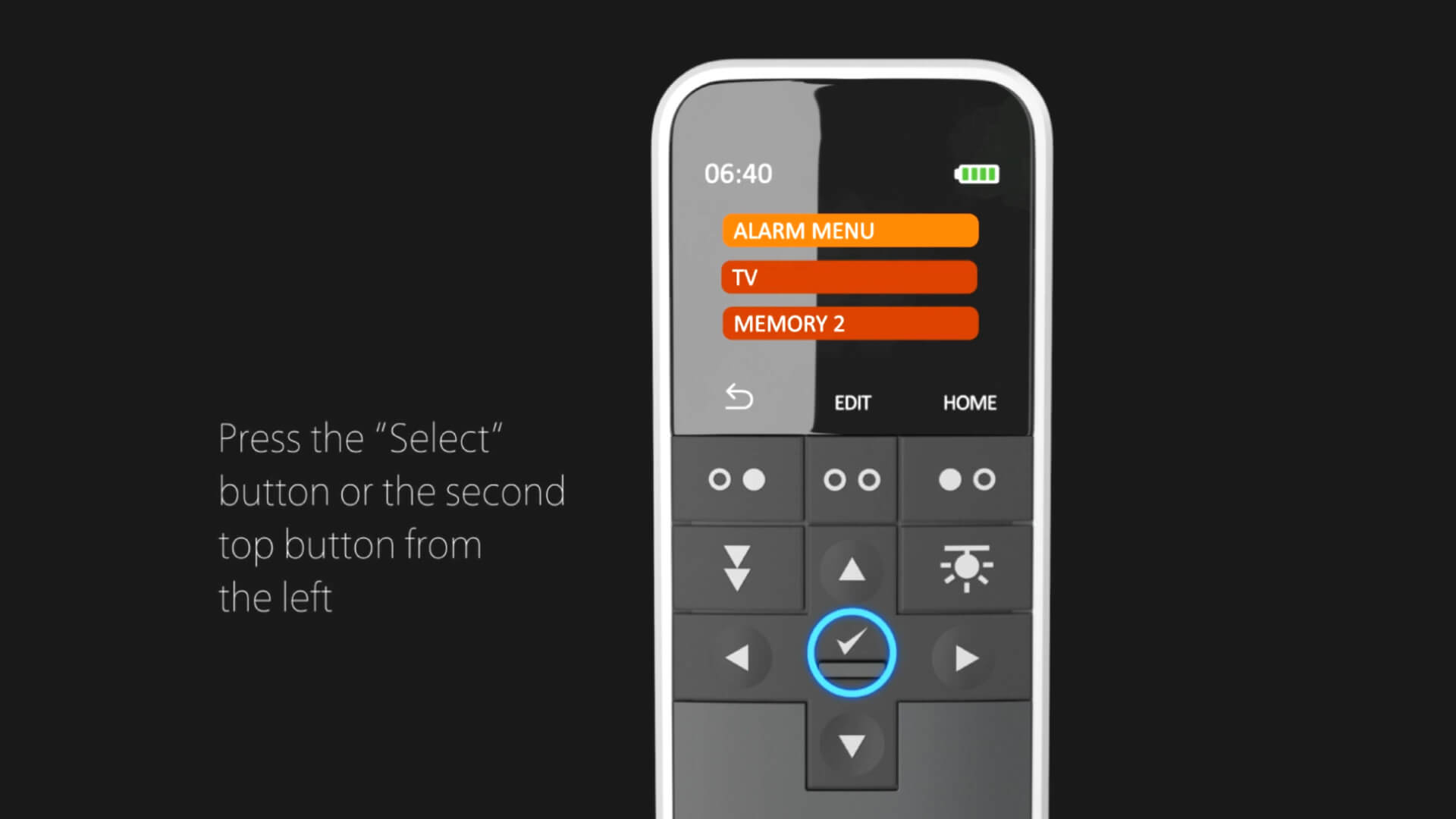 在 HC40 显示屏中保存快捷方式