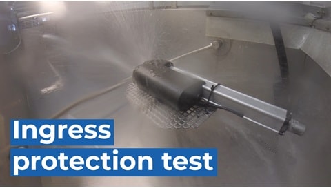 工业电动推杆的异物防护测试