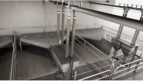 LINAK® 的推杆解决方案 - 优化生产所用的农业自动送料系统