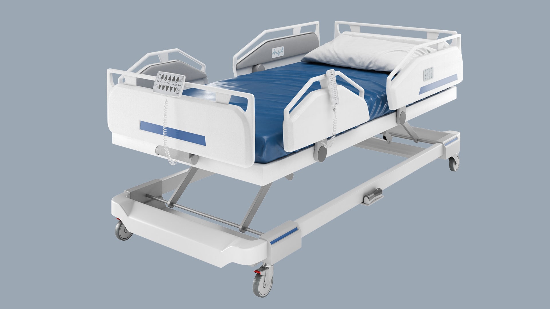 配有 LINAK 产品、推杆驱动的医疗床