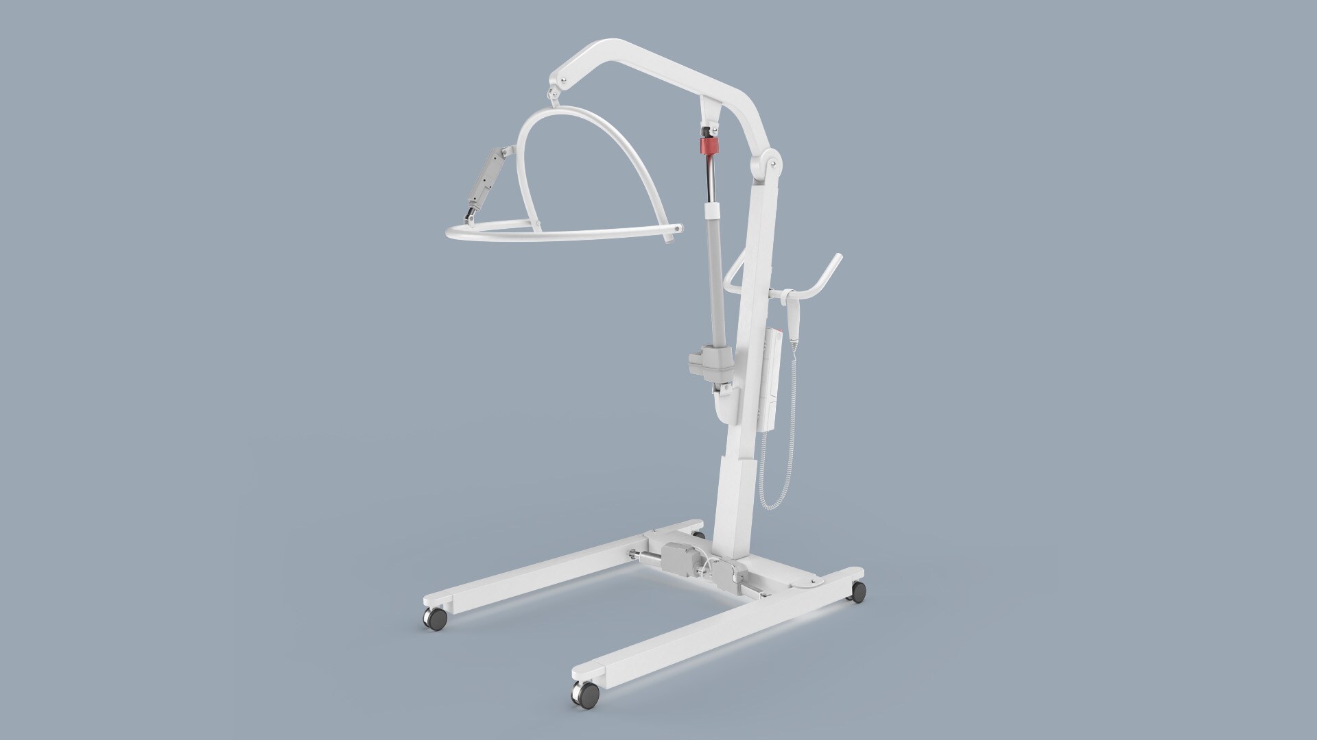 配有 LINAK 产品、推杆驱动的病人升降器