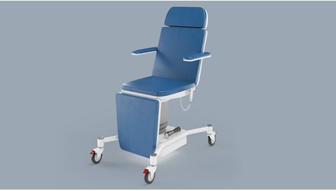 配有 LINAK 产品、推杆驱动的电动手术椅