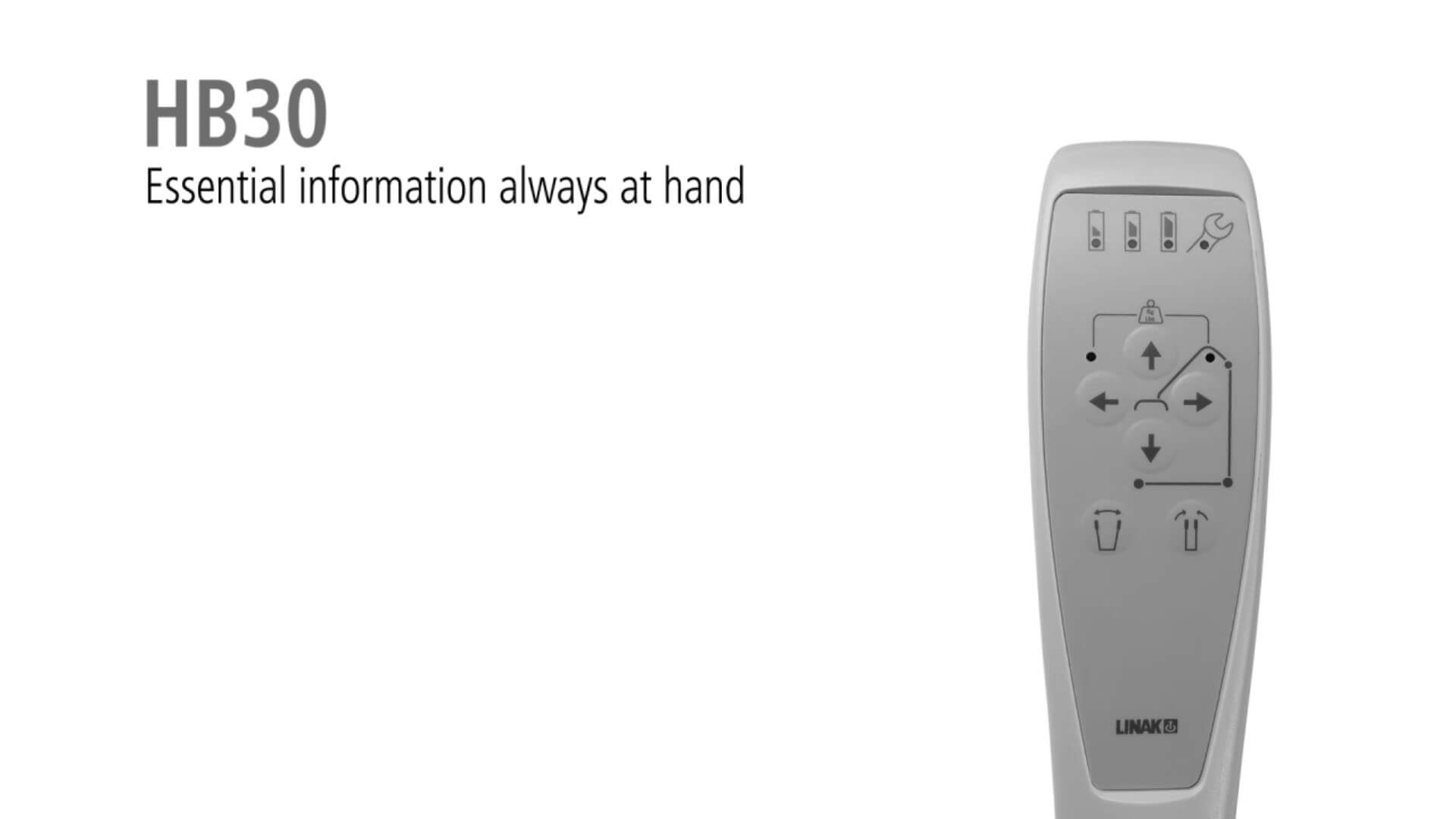 LINAK 用于病人移位机的新型人体工学 HB30 手控器